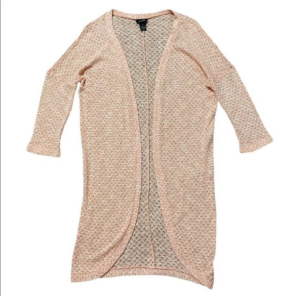Rue21 Open Knit Pink Cardigan Size Medium - Picture 1 of 4